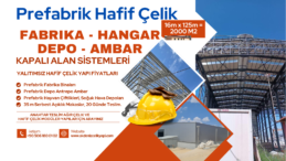 2000 M2 PREFABRİK MODÜLER DEPO MALİYETİ