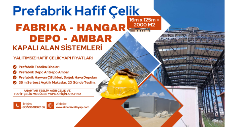 2000 M2 PREFABRİK MODÜLER DOPO MALİYETİ