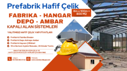 800 M2 PREFABRİK MODÜLER DEPO FİYATLARI